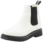 Tommy Jeans Femme Bottes Mid Boot Chelsea Flat Bottines, Ecru (Rich Cream), 38 EU