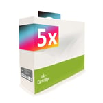 5x MWT Encre Alternative pour Epson DX-3850-Plus DX-3800 DX-4250 D-68-PE D-88-PE