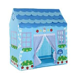 KJZhu Tentes dôme Tentes for enfants plissées, parent-enfant pique-nique Rose Playhouse enfants et Tentes bleue Toy avec motif fraise Tentes instantanées ( Color : Blue , Size : 100*60*110CM )