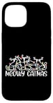 Coque pour iPhone 15 Meowy Catmas, amoureux des chats, femmes, hommes, enfants, filles, chat de Noël