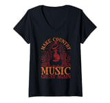 Womens Make Country Music Great Again V-Neck T-Shirt