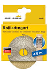 Schellenberg 34501 Sangle pour volet roulant, 23 mm, 4,5 m, Beige