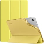 Coque Compatible Avec Samsung Galaxy Tab A9+/A9 Plus 11"" 2023 Sm-X210/X216/X218, Étui De Protection Arrière En Tpu Translucide Givré Pour Tout Nouveau Galaxy Tab A9+, Jaune Citron