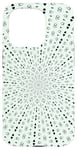 iPhone 15 Pro Light Rays Mid-Century Pattern Black On White Case