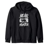 Bear Hunting Funny Wildlife Animals Hunt Zip Hoodie