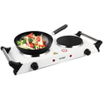 Double Hot Plate Electric Cooker with 5 Temperature Levels for Efficient Cooking