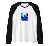 Vintage Television TV Retro 70s 80s Raglan Baseball Tee