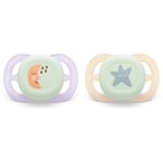 Philips Avent Ultrastart Night 0-2 m dummy Girl 2 pc