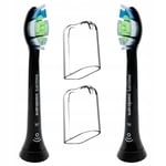 Electric Toothbrush Heads Philips DiamondClean Black HX6062, 2 pieces