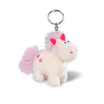 NICI Theodor - Peluche Licorne - Collection Theodor et ses Amis - Toucher Ultra Doux - Format Porte-Clés - Taille 10 cm, Rose