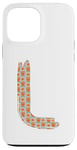 Coque pour iPhone 13 Pro Max Lettre rétro en gras hiboux - L - Design - Alphabet - Marqueur