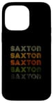 Coque pour iPhone 14 Pro Max Love Heart Saxton Tee Grunge Vintage Style Saxton Noir