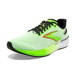 BROOKS Homme Hyperion GTS Sneaker, Green Gecko/Red Orange/White, 44 EU