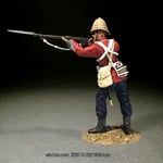 BRITAINS SOLDIERS 20187 - 24th Foot Standing Firing - Zulu Wars Painted Diecast