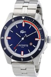 GENUINE Lacoste Durban Men's 44mm Silver Stainless Steel Analogue Bracelet Watch