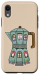 iPhone XR Creative Cozy Coffee House Cafe, Stovetop Espresso Maker Case