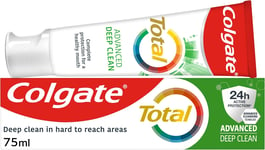 Colgate Total Advanced Deep Clean Toothpaste 75Ml | Cleans Deep in Hard to Reach