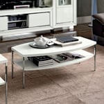 Camel Dama Bianca Day White Italian Small Coffee Table