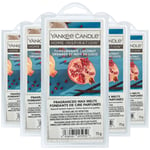 Yankee Candle Wax Melts Scented Home Room Fragrance Pomegrante Coconut 75g x5