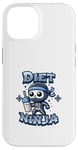 Coque pour iPhone 14 Cute Diet Ninja Shake Protéiné Squelette Ninja