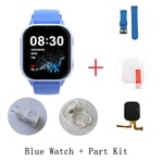 Montre Intelligente Wonlex Pour Enfants,Montre-Bracelet Intelligente,Prise En Charge De Whatsapppig Kt19pro,Android 8.0,Caméra Vidéo,Téléphone Intelligent Connecté,Gps,4g - Type Blue And Part Kit