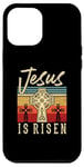 Coque pour iPhone 13 Pro Max Ancienne croix chrétienne de la foi ressuscitée de Jésus