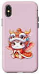 Coque pour iPhone X/XS Cadeaux pour enfants du Nouvel An chinois 2025 Baby Dragon