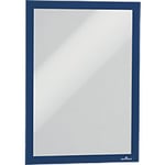 DURABLE DURAFRAME A4 Display Frame Adhesive Dark Blue PVC 488207 23.6 (W) x 0.3 (D) x 32.3 (H) cm Pack of 10