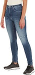 Calvin Klein Jeans Women Jeans High Rise Ankle Super Skinny Fit, Blue (Denim Dark), 25W