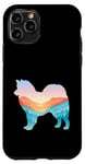 Coque pour iPhone 11 Pro American Eskimo Dog Nature Randonnée Chien Sunrise Adventure