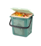 bioMat AirBox Poubelle à Compost pour la Cuisine, avec Sacs en Papier Compostables 7l (80 Sacs), Réduit Les Odeurs, Made in Germany