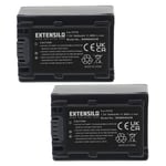 2x Battery for Sony NEX-VG900E NEX-VG30H NEX-VG900 NEX-VG30EH PXW-FS5 1640mAh