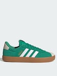 adidas VL Court 3.0 Shoes, Green/Yellow, Size 8, Men