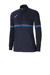 Nike Veste de Survêtement en Tricot pour Femme, Bleu (Obsidienne/Blanc/Bleu Royal), M