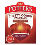 POTTER'S CHESTY COUGH PASTILLES EFFECTIVE RELIEF FROM CATARRH - 20 PASTILLES