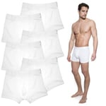 Bread and Boxers Boxer Briefs Kalsonger 6P Vit ekologisk bomull Small Herr