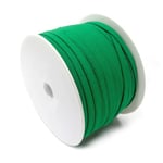 Matsa 100 m Ruban Crochet de 5 mm | Caoutchouc Couture et Confection | Bande élastique Couleurs 180% élasticité, Polyester, Vert, Normal