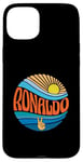 Coque pour iPhone 15 Plus Ronaldo T-shirt vintage Sunset Ronaldo Groovy Tie Dye