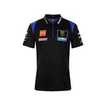 VR46 Réplique Monster Energy Yamaha Team 2022 Polo Homme, Noir, XL