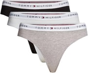 Tommy Hilfiger Women 3 Pack Bikini (Ext. Sizes) UW0UW05529 White (White/Black/Grey Heather) M