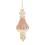 Bianchi Dino - Sphère Pendentif Arbre de Noël Velours Rose Décoration Deco