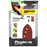 Abrasifs mouse 40g par 5 pour Ponceuse Black & decker