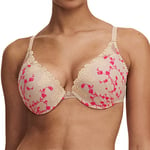 Passionata Women's Push-Up-BH, White Nights Bra, Dune/Pink Fluo, P40690