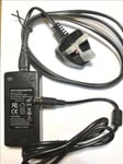 UK 12V 5V 5-Pin AC Adaptor Power Supply for Hard Drive WD Elements WD6400EB035