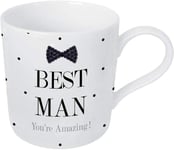 Lesser And Pavey Mad Dots Best Man Black Tie Coffee Tea Mug LP33759