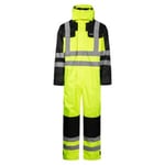 Lyngsøe Varmedress herre LR5033 gul/sort varsel