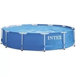 Piscine HORS SOL Ronde Intex Pompe Filtrante Structure Métallique ANTI-ROUILLE