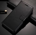 New Black Luxury Leather Case For IPhone 6 6S Card Money Pocket Wallet 1227