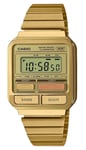 Casio Digital Watch Vintage Gold Ion Plated Stainless Steel A120WEG-9AEF Unisex