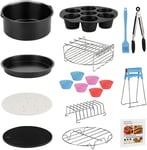 Air Fryer Accessories Set, 13Pcs Air Fryer Accessory Kit for Most 3.8-5.5L Air F